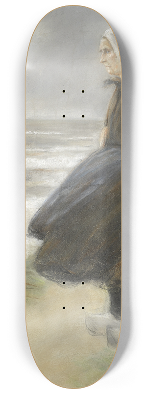 Max Liebermann - Hollnderin, stehend in den Dnen nach links 8.25 inch art skate deck