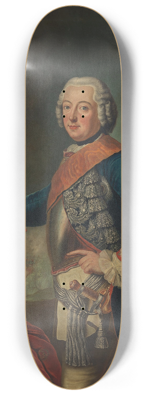 Antoine Pesne - Friedrich II. der Groe 8.25 inch art skate deck Antoine Pesne - Friedrich II. der Groe 8.25 inch art skate deck