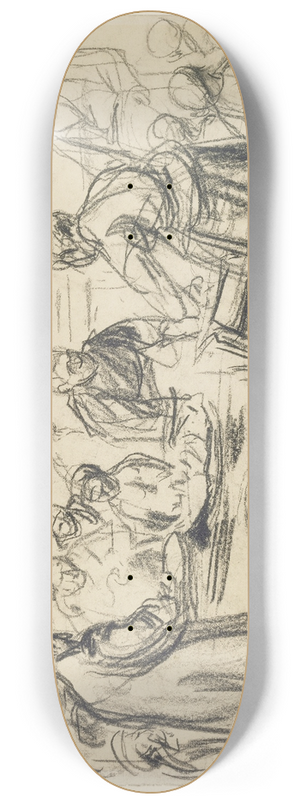 Max Liebermann - Studie zur Judengasse Amsterdam 8.25 inch art skate deck