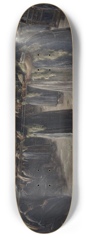 Max Liebermann - The Flax Barn at Laren 8.25 inch art skate deck