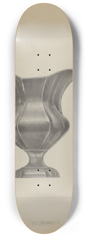 Max Schwartz - Pewter Pitcher 8.25 inch art skate deck