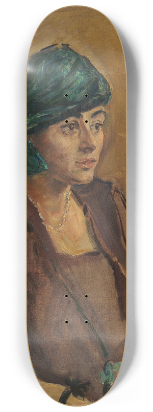 Max Slevogt - Damenbildnis 8.25 inch art skate deck