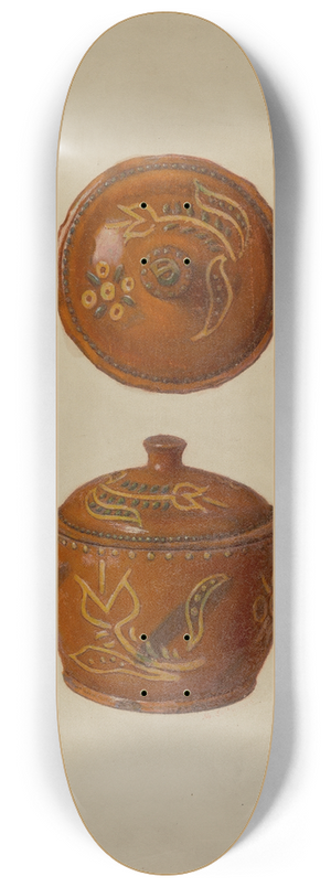 Max Soltmann - Pa. German Jar with Cover 8.25 inch art skate deck