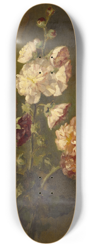 Max Weyl - Hollyhocks 8.25 inch art skate deck