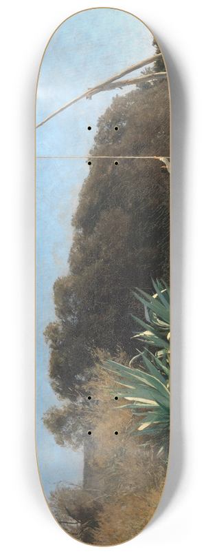 Max Wilhelm Roman - Bei Bordighera an der Riviera 8.25 inch art skate deck