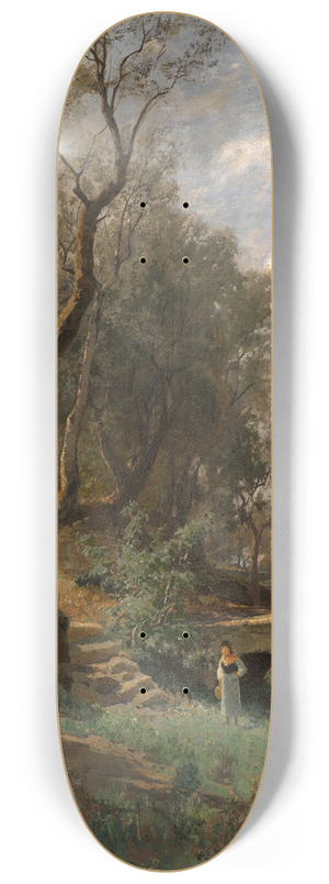 Max Wilhelm Roman - Italienische Landschaft 8.25 inch art skate deck
