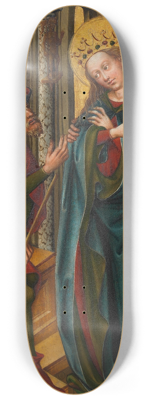 Meister des Friedrichsaltars - Disputation der heiligen Katharina 8.25 inch art skate deck