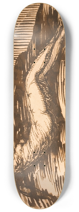 Melchior Lorck - Liggende kvinde 8.25 inch art skate deck