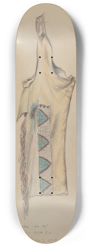 Melita Hofmann - Buckskin Legging with Beadwork 8.25 inch art skate deck