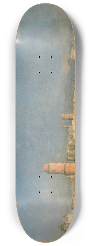 Antoine Vollon - Marseilles Harbour with a Lighthouse 8.25 inch art skate deck