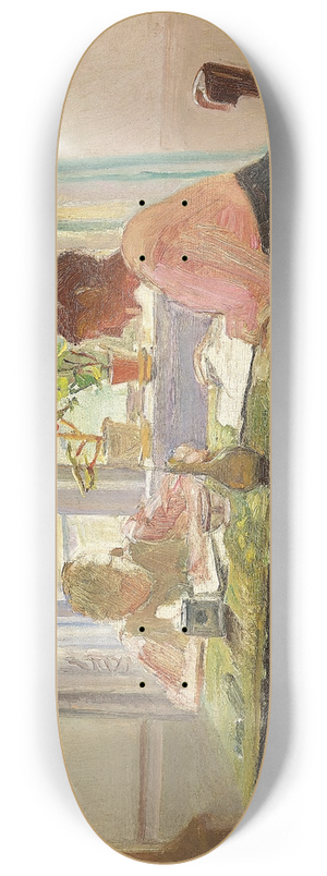 Michael Ancher - Lektielsning ved vinduet 8.25 inch art skate deck Michael Ancher - Lektielsning ved vinduet 8.25 inch art skate deck