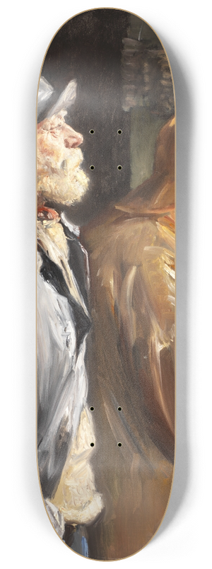 Michael Ancher - To Fiskere ved Vinduet i Butikken 8.25 inch art skate deck Michael Ancher - To Fiskere ved Vinduet i Butikken 8.25 inch art skate deck