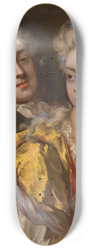 Michael Dahl - Portrait Of A Lady And A Gentleman 8.25 inch art skate deck