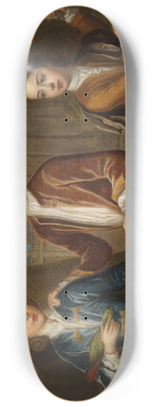 Michael Dahl - Portrait of three young gentlemen 8.25 inch art skate deck