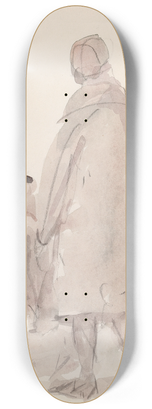 Michael Healy - A Woman Pushing a Child in a Pram 8.25 inch art skate deck Michael Healy - A Woman Pushing a Child in a Pram 8.25 inch art skate deck