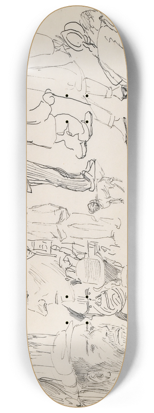 Michael Healy - People in the Street 8.25 inch art skate deck Michael Healy - People in the Street 8.25 inch art skate deck