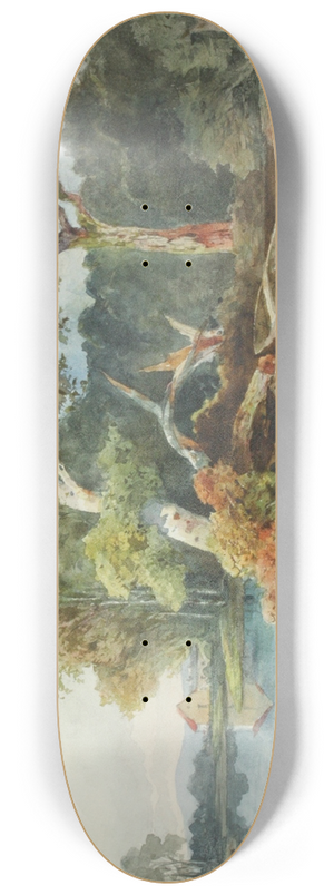 Anton Altmann - Flusslandschaft 8.25 inch art skate deck