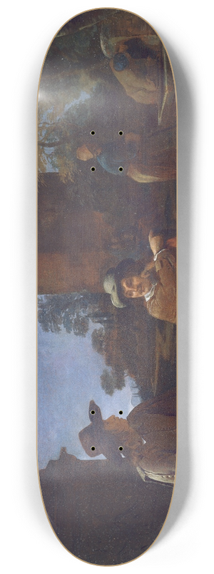 Michael Sweerts - Artists Resting By A Fountain 8.25 inch art skate deck