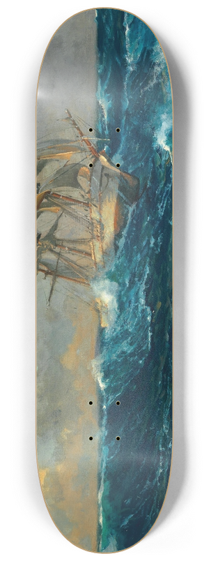 Michael Zeno Diemer - Dreimaster auf hoher See 8.25 inch art skate deck