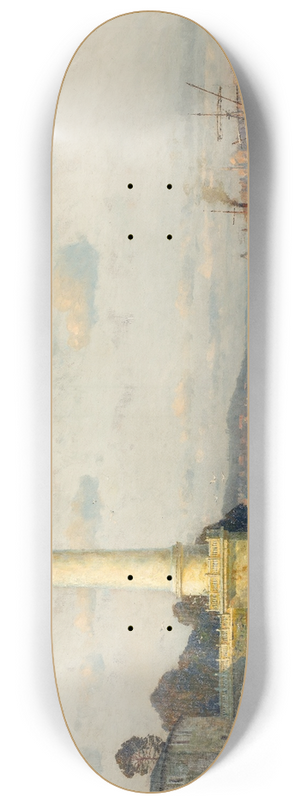 Michael Zeno Diemer - The Ahrkap Lighthouse 8.25 inch art skate deck