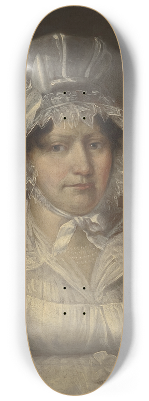 Micha Stachowicz - Portrait of Elbieta Pade (d. 1833), wife of Marcin 8.25 inch art skate deck