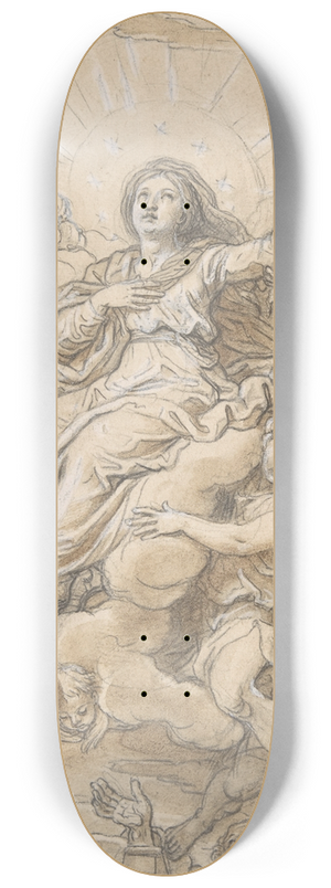 Michel Corneille the younger - The Assumption of the Virgin 8.25 inch art skate deck Michel Corneille the younger - The Assumption of the Virgin 8.25 inch art skate deck
