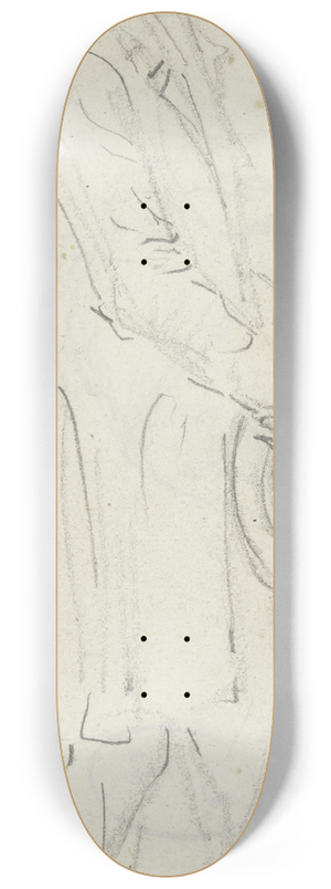 Anton Burger - Bauer mit gesenktem Kopf und Zylinder in den Hnden 8.25 inch art skate deck