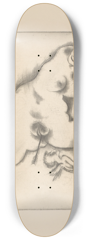 Michel Fingesten - Ex libris van Gianni Mantero 8.25 inch art skate deck