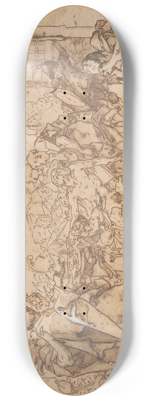 Michel-Franois Dandr-Bardon - The Death of Socrates 8.25 inch art skate deck