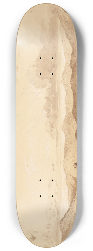 Michel Jean Cazabon - Queens Park and Mountains 8.25 inch art skate deck