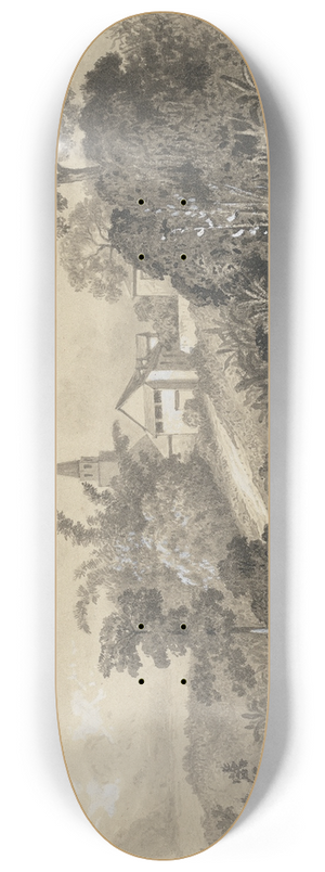 Michel Jean Cazabon - River Side, St. Joseph 8.25 inch art skate deck