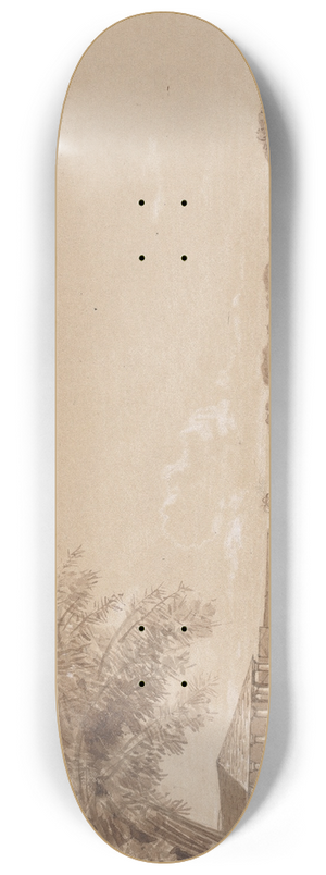 Michel Jean Cazabon - St. James Barracks 8.25 inch art skate deck