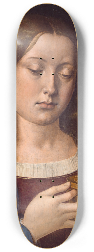 Michel Sittow - Catherine Of Aragon As The Magdalene 8.25 inch art skate deck