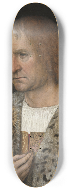 Michel Sittow - Portrait of Diego de Guevara 8.25 inch art skate deck