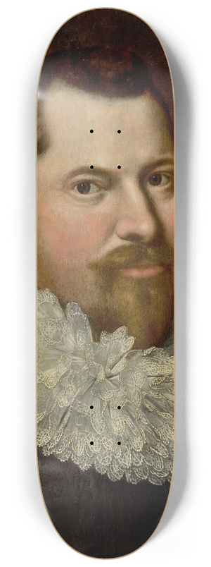 Michiel Jansz. Van Mierevelt - Portrait of a man in a white frill 8.25 inch art skate deck