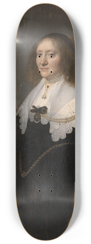Michiel Jansz. Van Mierevelt - Portrait of a Woman 8.25 inch art skate deck