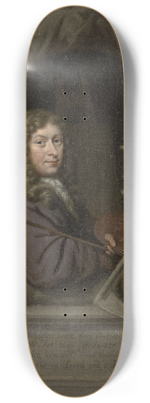 Michiel Van Musscher - Self-Portrait 8.25 inch art skate deck