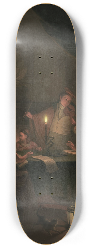Michiel Versteegh - A Musical Party by Candlelight 8.25 inch art skate deck Michiel Versteegh - A Musical Party by Candlelight 8.25 inch art skate deck
