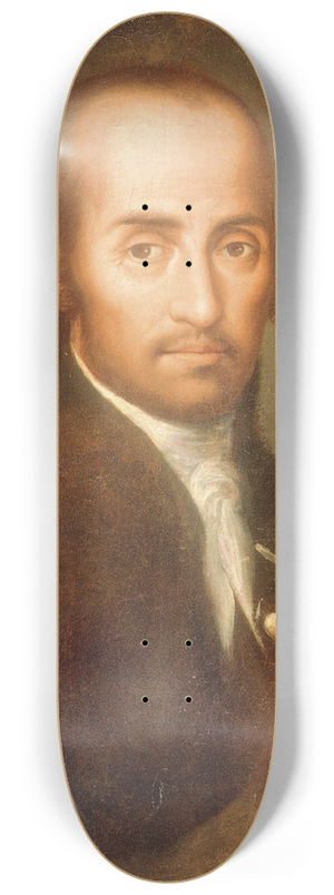 Miguel Rudecindo Contreras - Portrait of Jos de Ibarra 8.25 inch art skate deck