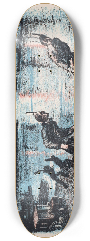 Mihly Bir - Soldaten gooien een man in de Donau 8.25 inch art skate deck