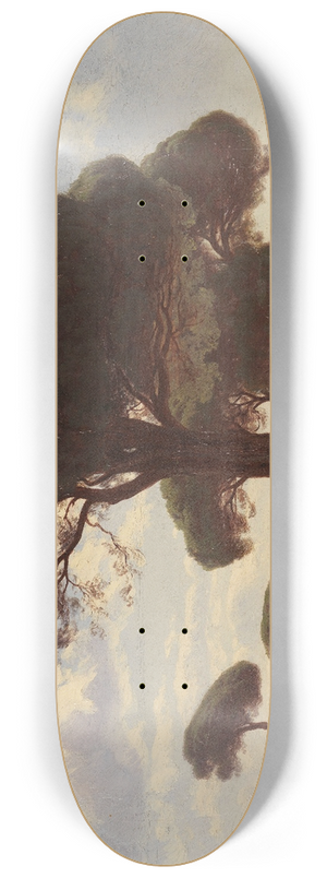 Mikhail Spiridonovich Erassi - Sdliche Kstenlandschaft mit Schafherde (mglicherweise auf der Krim) 8.25 inch art skate deck