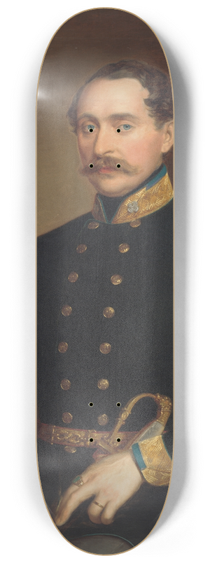 Mikls Barabs - Portrait of an Officer Mikls Barabs 8.25 inch art skate deck