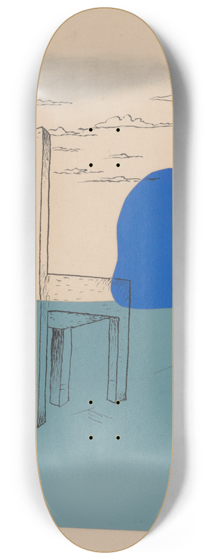 Mikul Galanda - Landscape with a chair 8.25 inch art skate deck