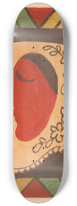 Mikul Galanda - The head of a girl in a scarf 8.25 inch art skate deck