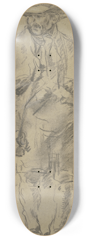 Anton Burger - Shepherd seen from the front 8.25 inch art skate deck