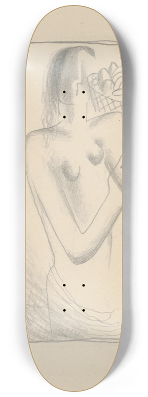 Mikul Galanda - Woman with Fruit Basket on her Shoulder 8.25 inch art skate deck