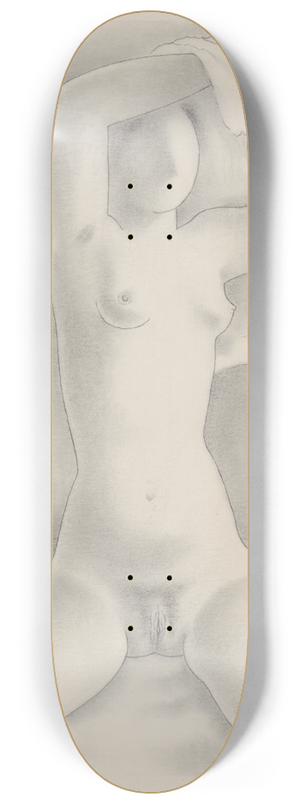 Mikul Galanda - Woman with Shirt VIII. 8.25 inch art skate deck