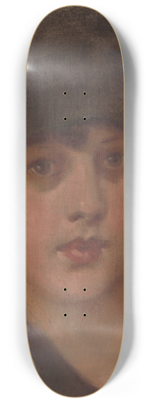 Milan Thomka Mitrovsk - Lady in a black hat 8.25 inch art skate deck