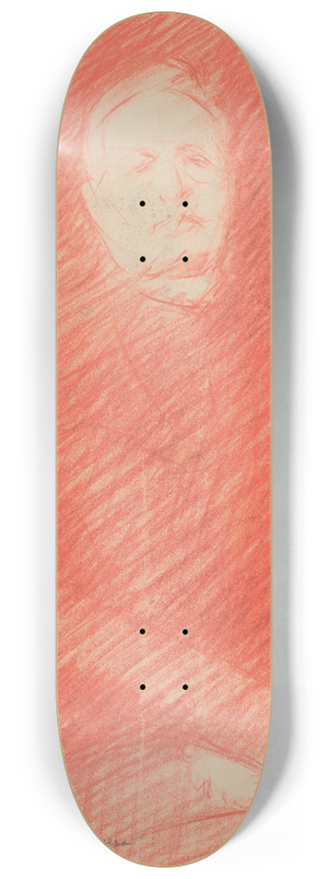 Milan Thomka Mitrovsk - Sketch for a Portrait of Bishop Moyzes 8.25 inch art skate deck