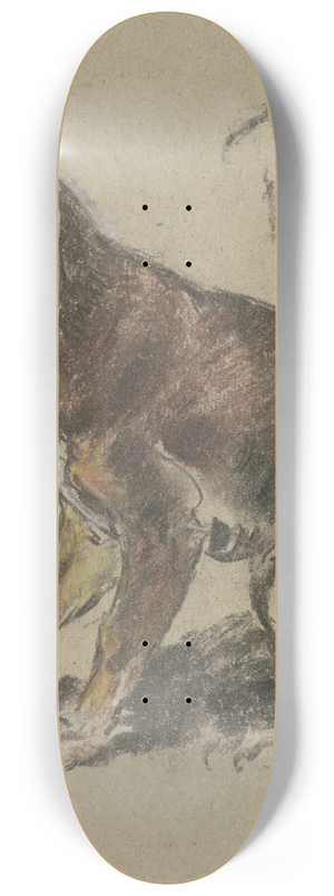 Anton Burger - Sitzender Dackel nach links 8.25 inch art skate deck